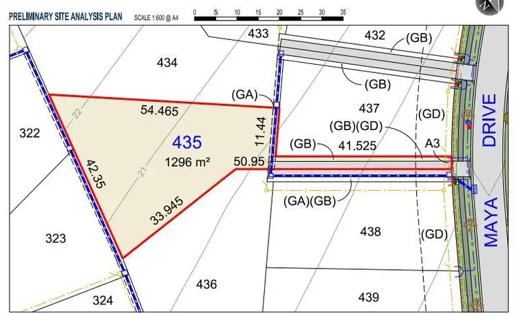Floorplan of Homely land listing, 35 Maya Drive, Medowie NSW 2318