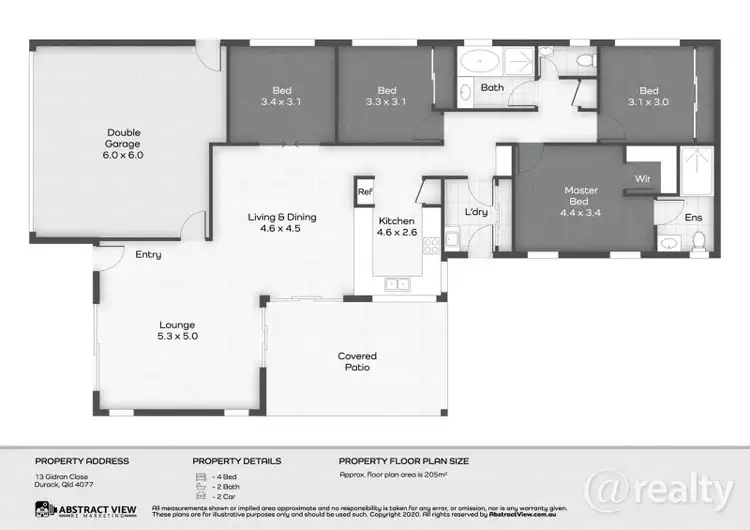 Floorplan of Homely house listing, 13 Gidran Close, Durack QLD 4077