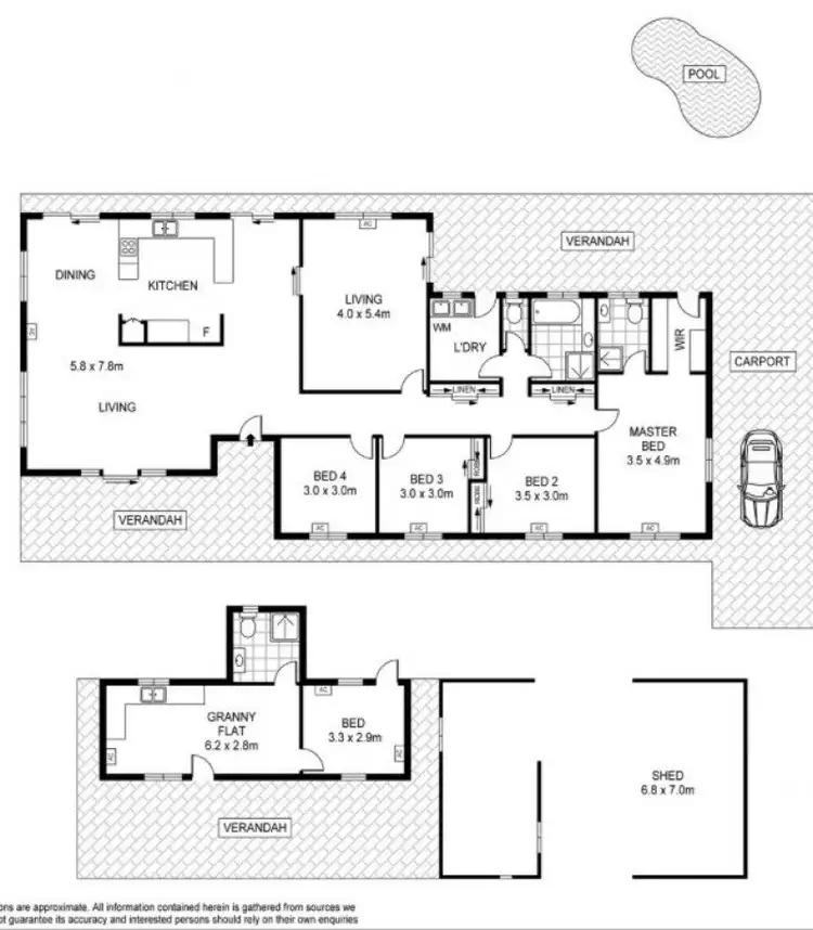 Floorplan of Homely rural property listing, 60 Smyth Road, Howard Springs NT 835