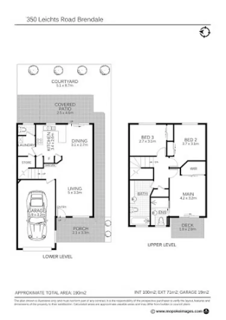 Floorplan of Homely townhouse listing, 57/350 Leitchs Road, Brendale QLD 4500