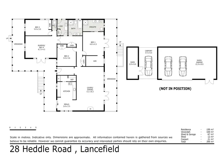 Floorplan of Homely house listing, 28 Heddle Road, Lancefield VIC 3435