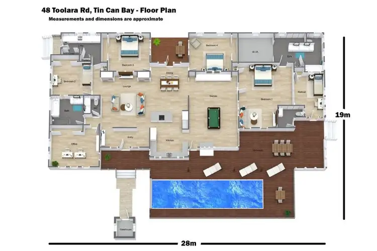 Floorplan of Homely house listing, 48 Toolara Road, Tin Can Bay QLD 4580