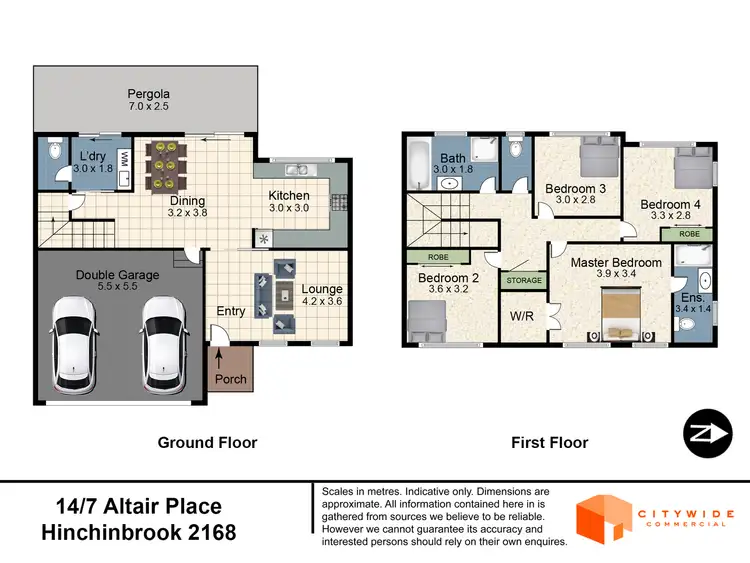 Floorplan of Homely townhouse listing, 14 -7 Altair Place, Hinchinbrook NSW 2168