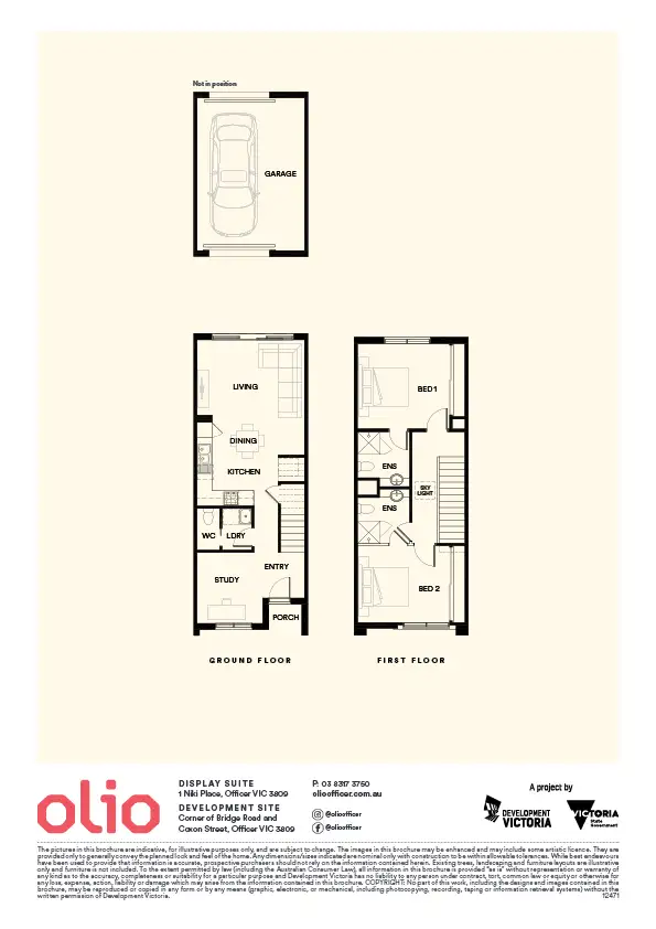 Floorplan of Homely townhouse listing, Lot 316/Cnr Bridge Road & Coxon Street, Officer VIC 3809