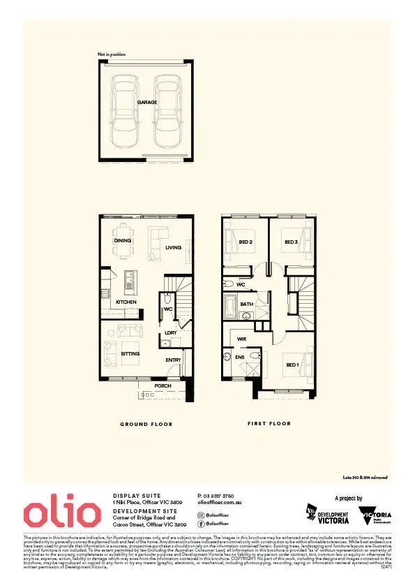 Floorplan of Homely townhouse listing, Lot 314/Cnr Bridge Road & Coxon Street, Officer VIC 3809
