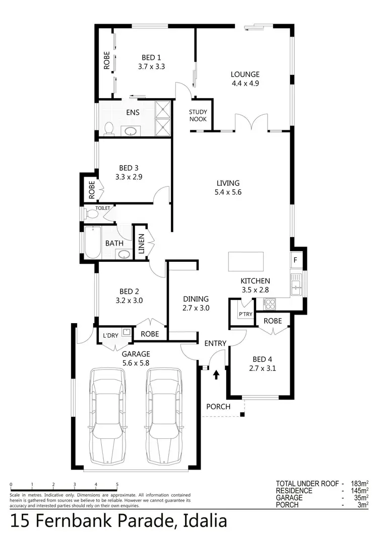 Floorplan of Homely house listing, 15 Fernbank Parade, Idalia QLD 4811