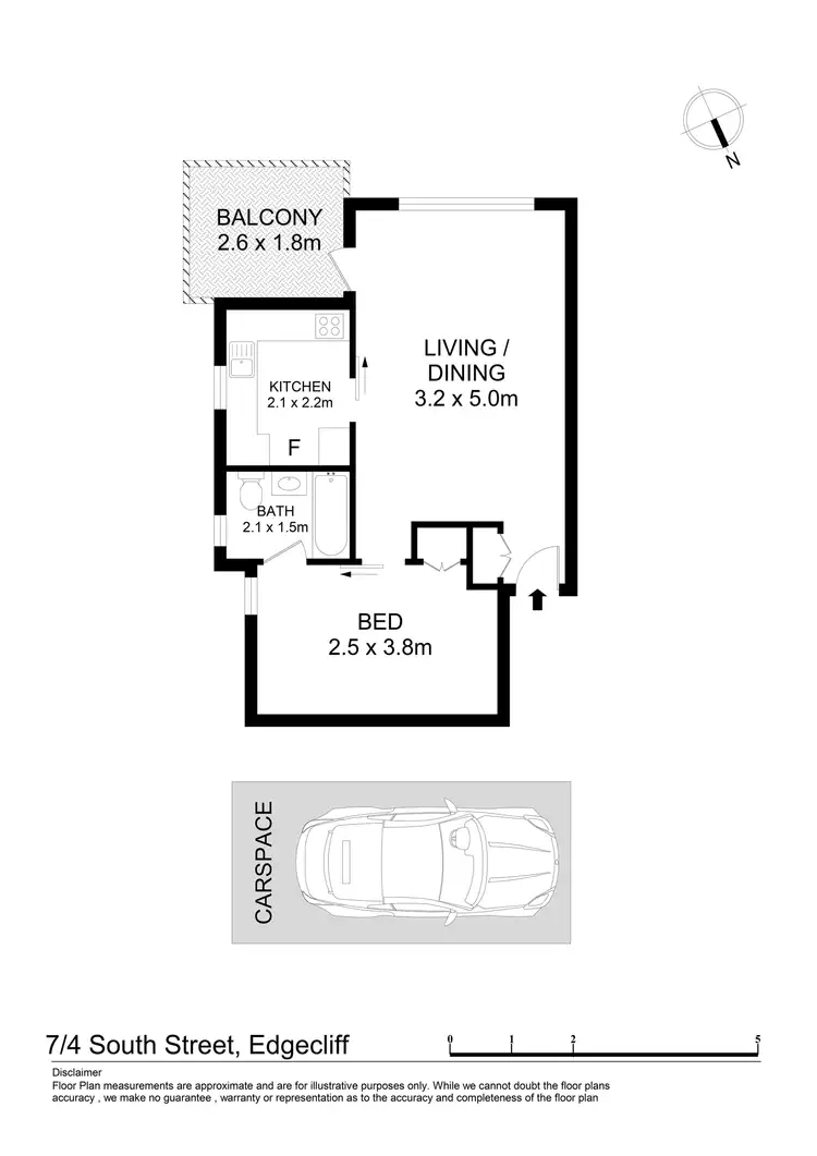 Floorplan of Homely apartment listing, 7/4 South Street, Edgecliff NSW 2027