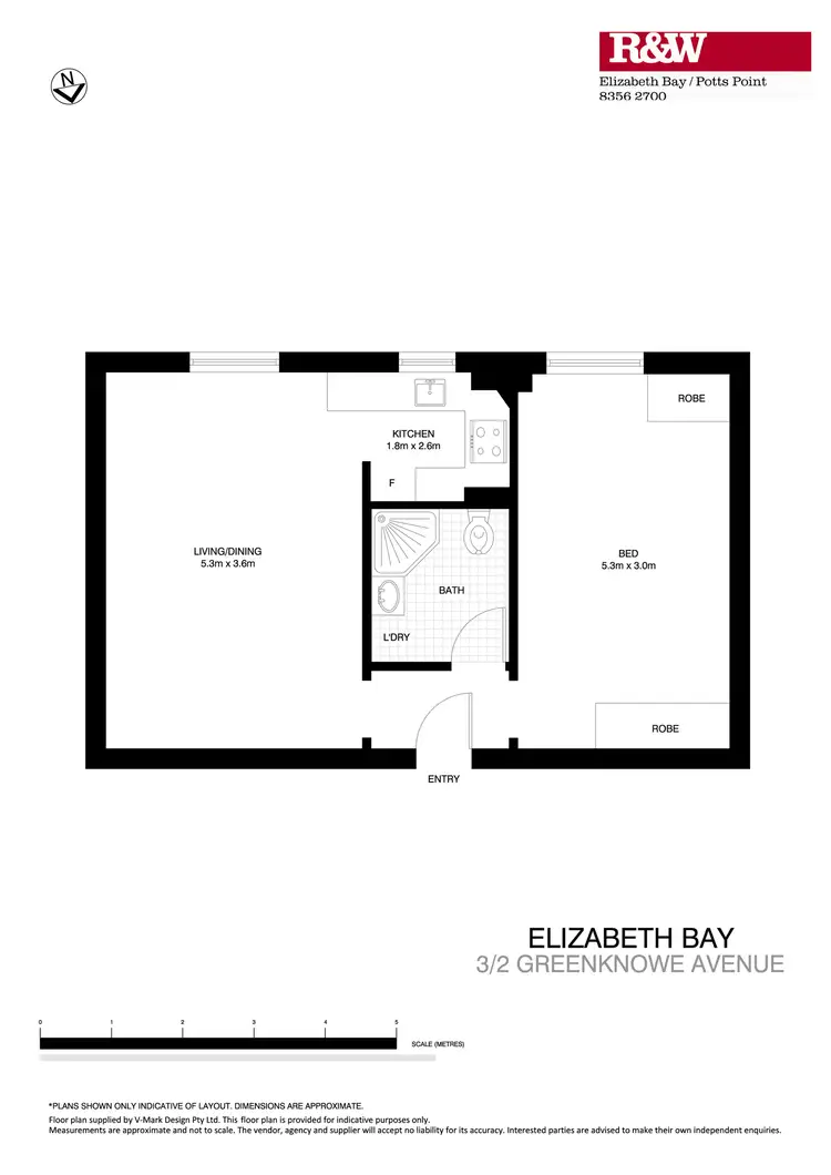 Floorplan of Homely apartment listing, 3/2 Greenknowe Avenue, Elizabeth Bay NSW 2011