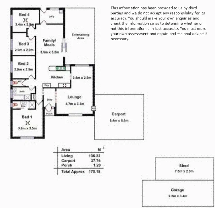 Floorplan of Homely house listing, 10 Fourth Street, Wild Horse Plains SA 5501