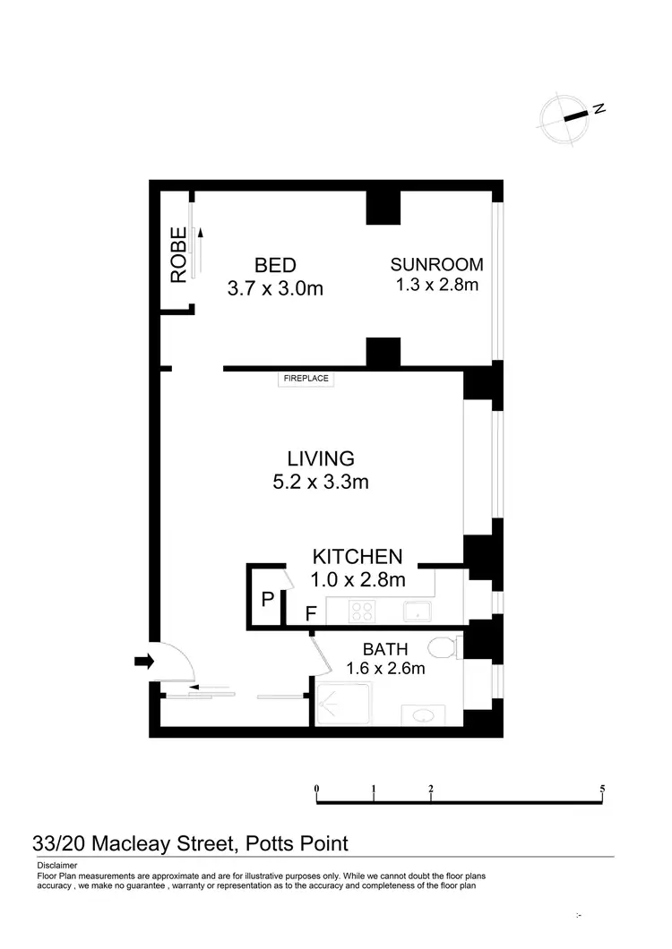 Floorplan of Homely apartment listing, 33/20 Macleay Street, Potts Point NSW 2011