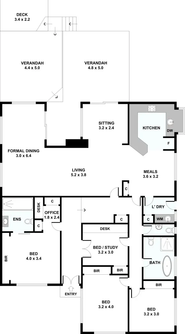 Floorplan of Homely house listing, 1 Fenwick Street, Frankston VIC 3199