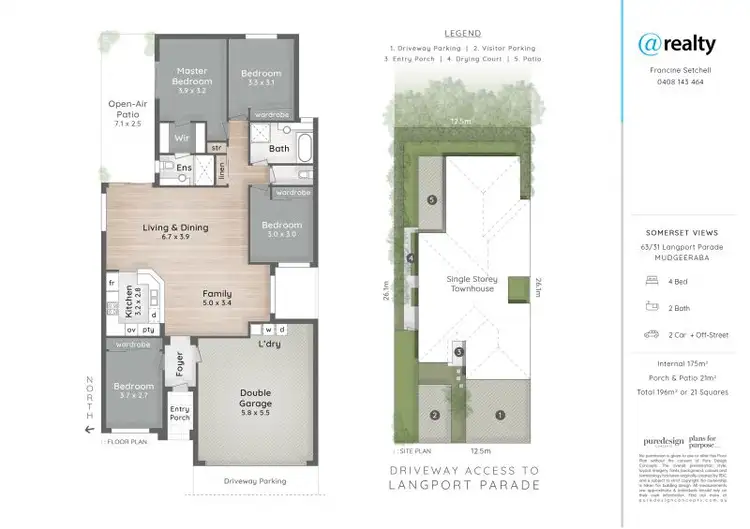 Floorplan of Homely villa listing, 63/31 Langport Parade, Mudgeeraba QLD 4213