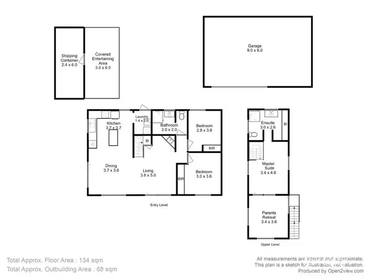 Floorplan of Homely rural property listing, 18 Vigar Court, Orielton TAS 7172