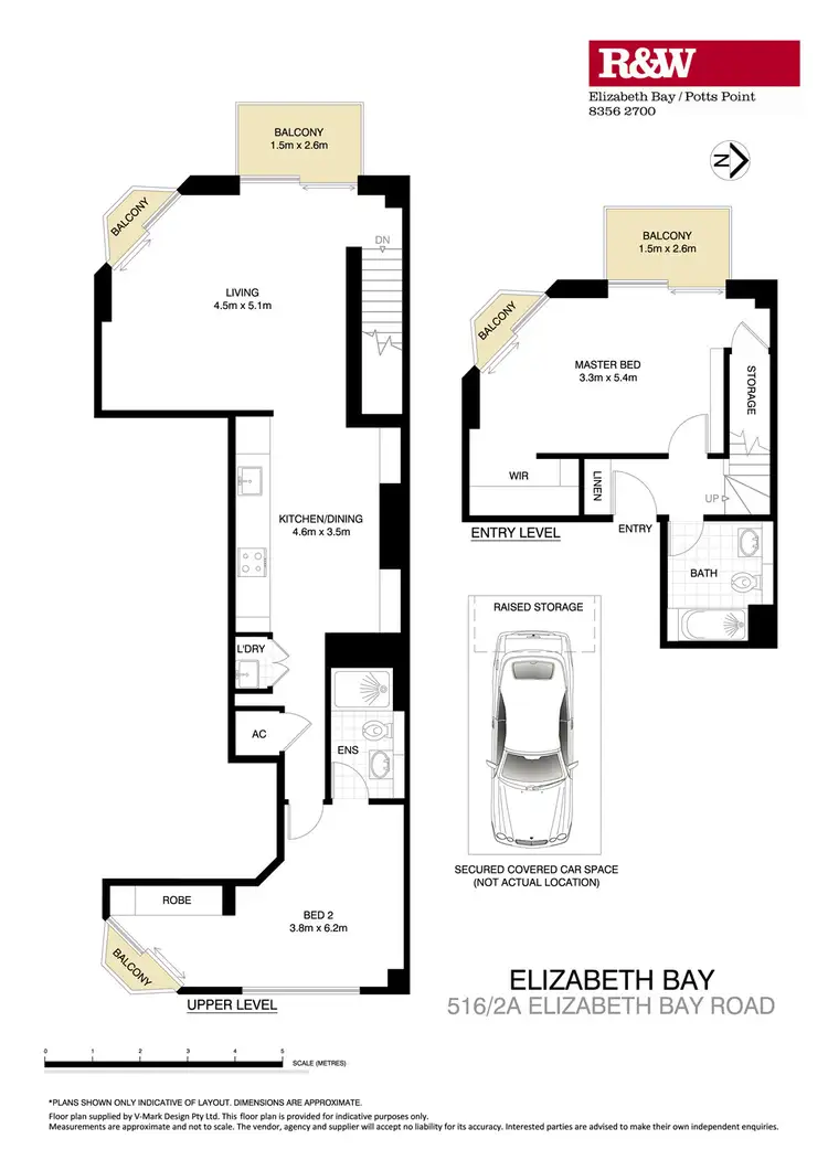 Floorplan of Homely apartment listing, 516/2a Elizabeth Bay Road, Elizabeth Bay NSW 2011