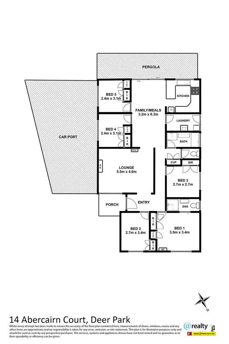 Floorplan of Homely house listing, 14 Abercairn Court, Deer Park VIC 3023