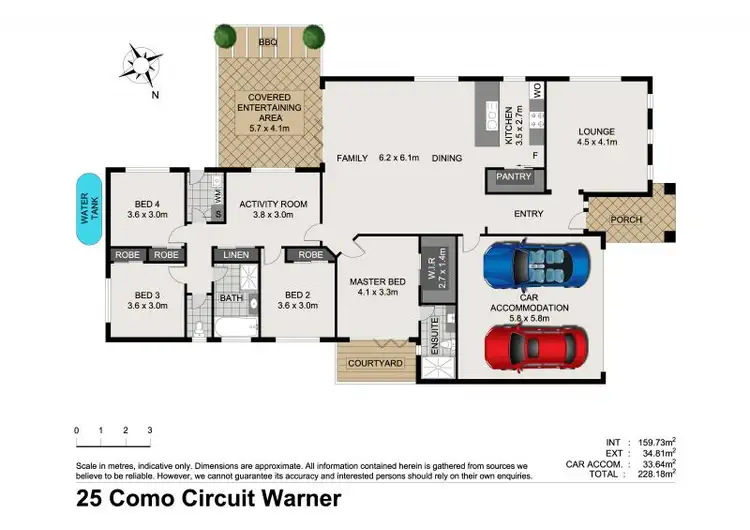 Floorplan of Homely house listing, 25 Como Circuit, Warner QLD 4500