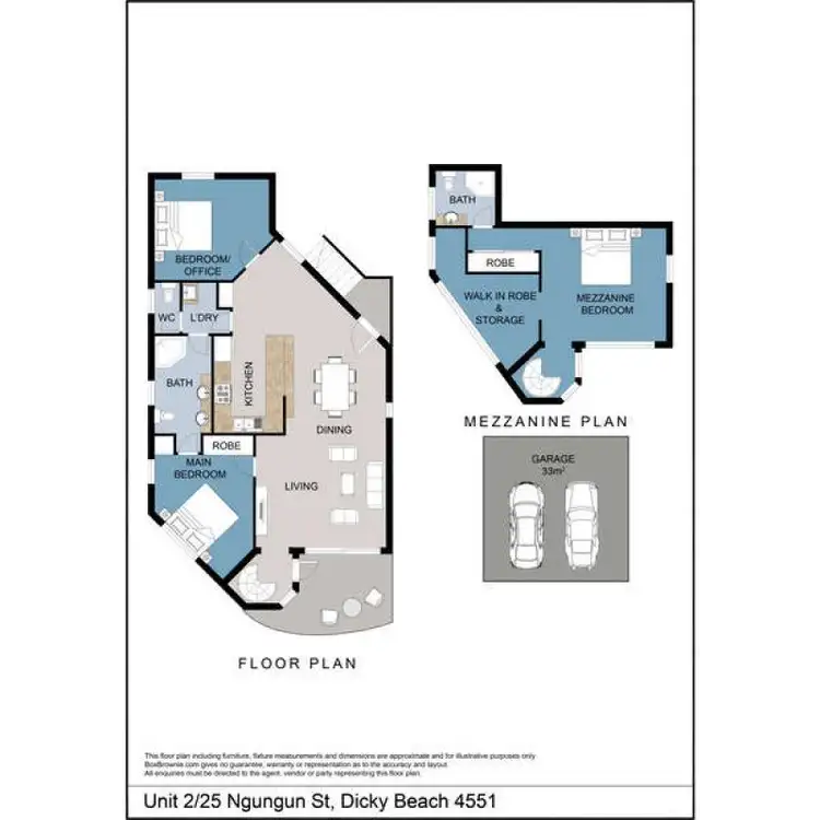 Floorplan of Homely apartment listing, 2/25 Ngungun Street, Dicky Beach QLD 4551