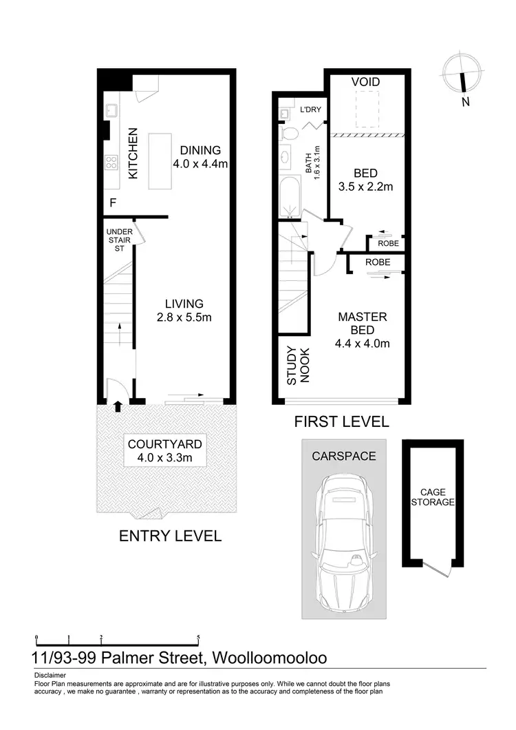 Floorplan of Homely apartment listing, 11/93-99 Palmer Street, Woolloomooloo NSW 2011