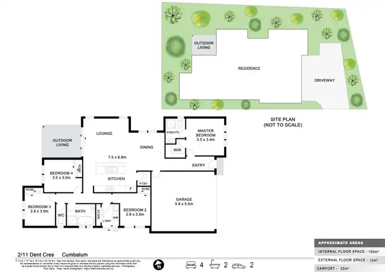 Floorplan of Homely house listing, 2/11 Dent crescent, Cumbalum NSW 2478