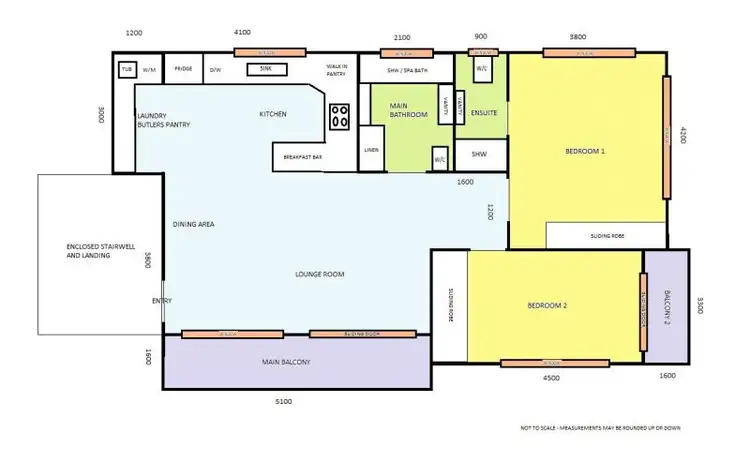 Floorplan of Homely unit listing, 5/28 Boyd Street, Tweed Heads NSW 2485