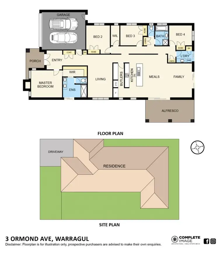 Floorplan of Homely house listing, 3 Ormond Avenue, Warragul VIC 3820