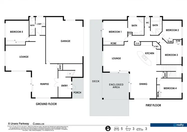 Floorplan of Homely house listing, 8 Unara Parkway, Cumbalum NSW 2478