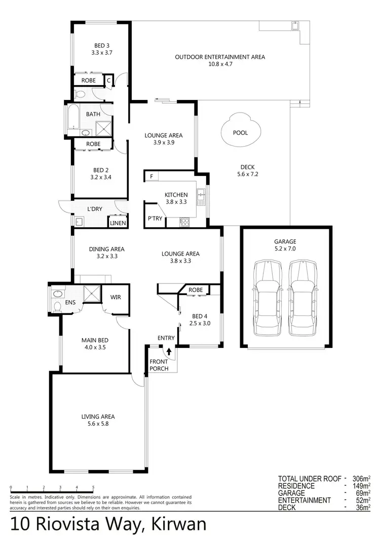 Floorplan of Homely house listing, 10 Riovista Way, Kirwan QLD 4817