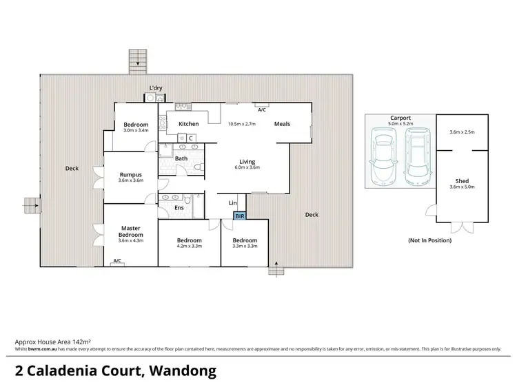 Floorplan of Homely house listing, 2 Caladenia Court, Wandong VIC 3758