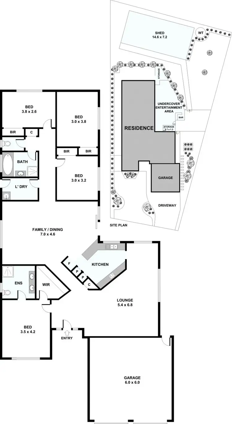 Floorplan of Homely house listing, 189 Halletts Way, Darley VIC 3340