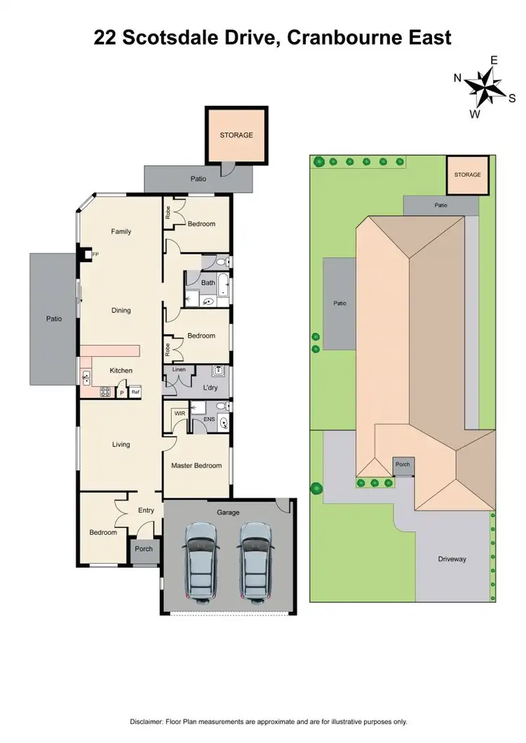 Floorplan of Homely house listing, 22 Scotsdale Drive, Cranbourne East VIC 3977