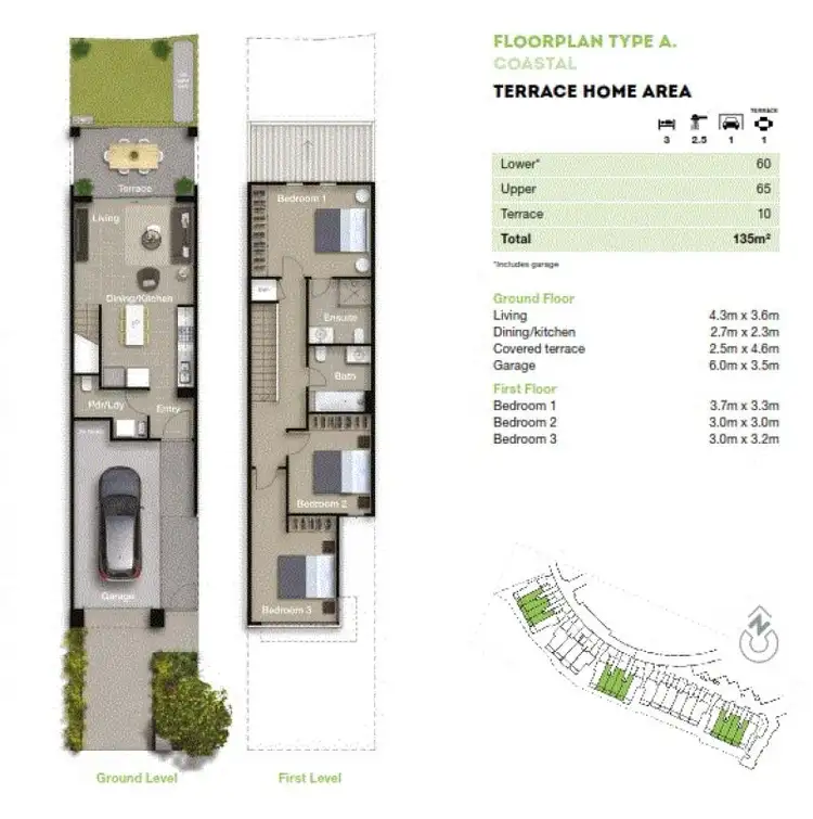 Floorplan of Homely townhouse listing, 38 North Quay Circuit, Hope Island QLD 4212