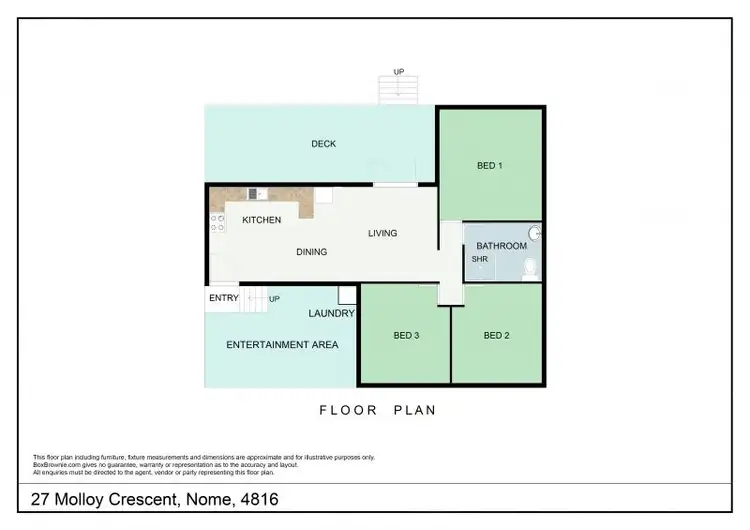 Floorplan of Homely house listing, 27 Molloy Crescent, Nome QLD 4816