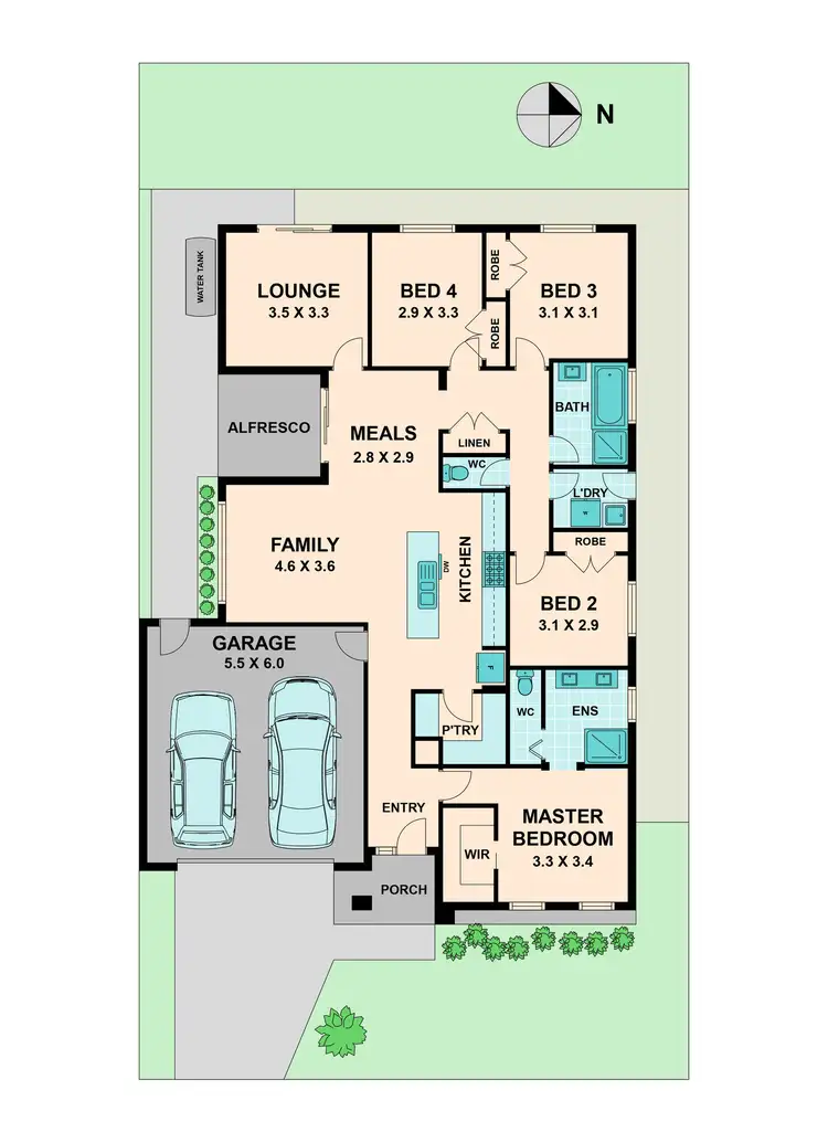 Floorplan of Homely house listing, 7 PARK VIEW DRIVE, Kilmore VIC 3764