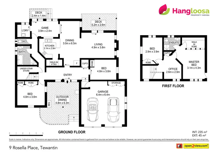 Floorplan of Homely house listing, 9 Rosella Place, Tewantin QLD 4565