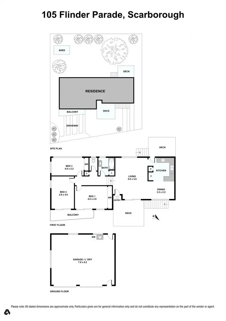 Floorplan of Homely house listing, 105 Flinders Parade, Scarborough QLD 4020