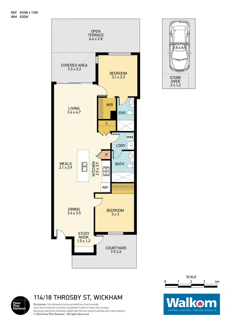 Floorplan of Homely apartment listing, 114/18 Throsby Street, Wickham NSW 2293