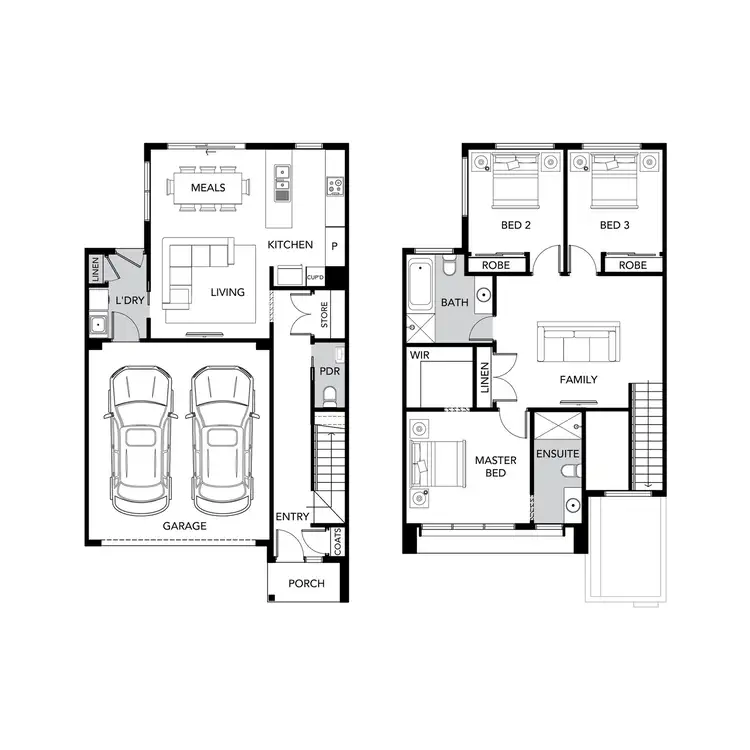 Floorplan of Homely townhouse listing, Lot 05 Olearia Close, Wollert VIC 3750
