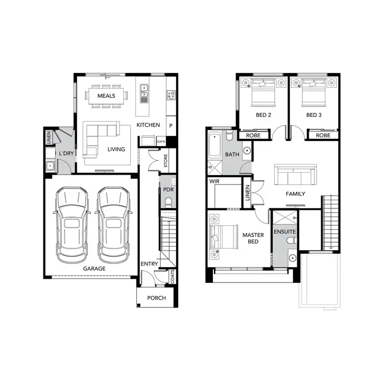 Floorplan of Homely townhouse listing, Lot 02 Olearia Close, Wollert VIC 3750