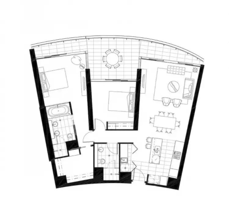 Floorplan of Homely apartment listing, 21204/21 Elizabeth Avenue, Broadbeach QLD 4218