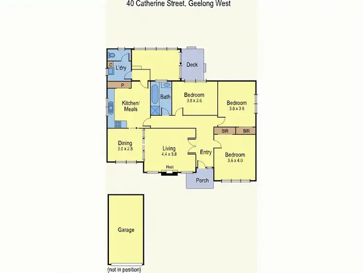 Floorplan of Homely house listing, 40 Catherine Street, Geelong West VIC 3218