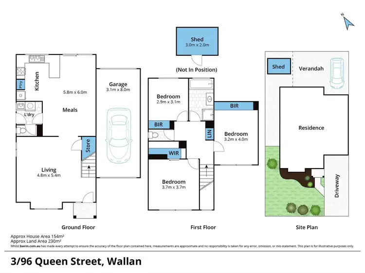 Floorplan of Homely unit listing, 3/96 Queen Street, Wallan VIC 3756