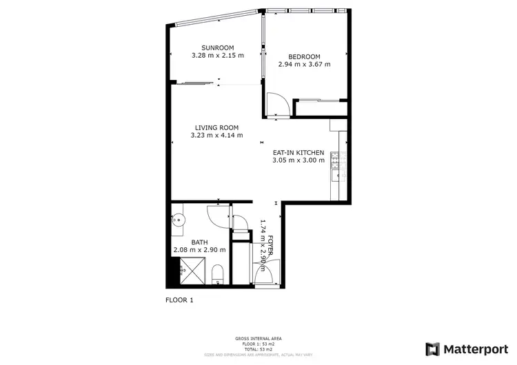 Floorplan of Homely apartment listing, 20901/8 Hercules Street, Hamilton QLD 4007