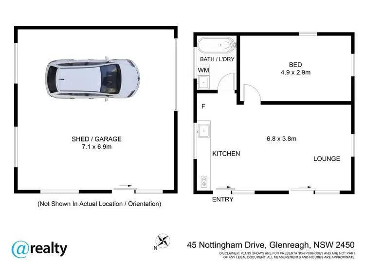Floorplan of Homely house listing, 45 Nottingham Drive, Glenreagh NSW 2450