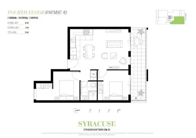 Floorplan of Homely apartment listing, 401/8 Queens Avenue, Hawthorn VIC 3122