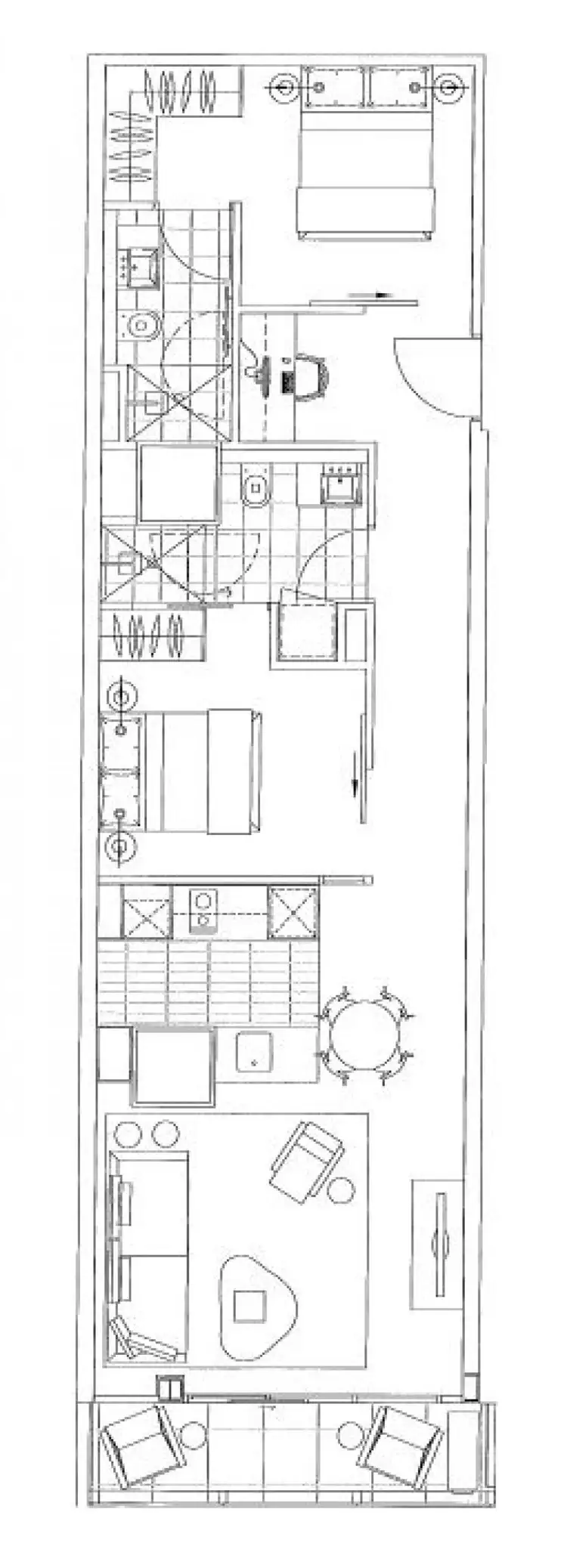 Floorplan of Homely apartment listing, 503/199 William Street, Melbourne VIC 3000