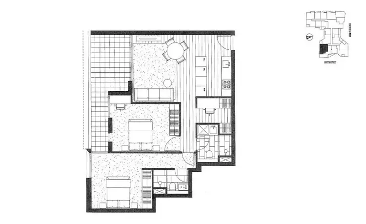 Floorplan of Homely apartment listing, 309/31 Grattan Street, Prahran VIC 3181