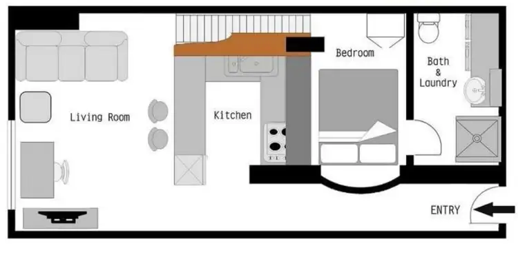 Floorplan of Homely apartment listing, 5/392 Little Collins Street, Melbourne VIC 3000