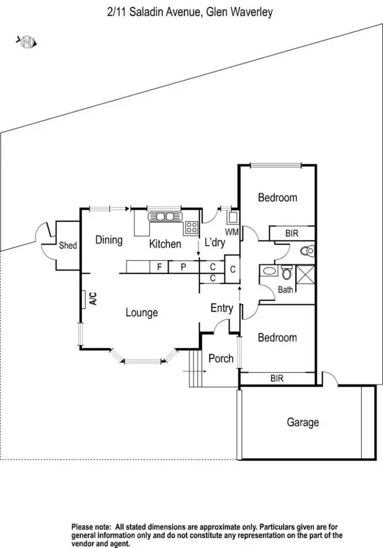 Floorplan of Homely unit listing, 2/11 Saladin Avenue, Glen Waverley VIC 3150