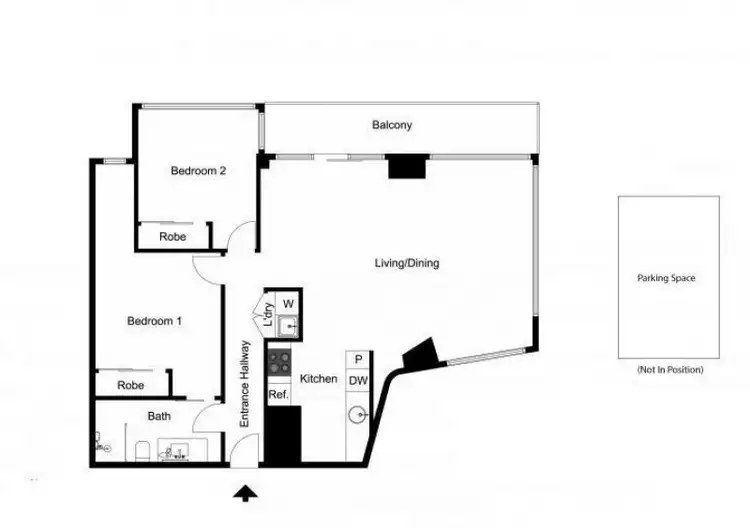 Floorplan of Homely apartment listing, 2908/22 Jane Bell Lane, Melbourne VIC 3000