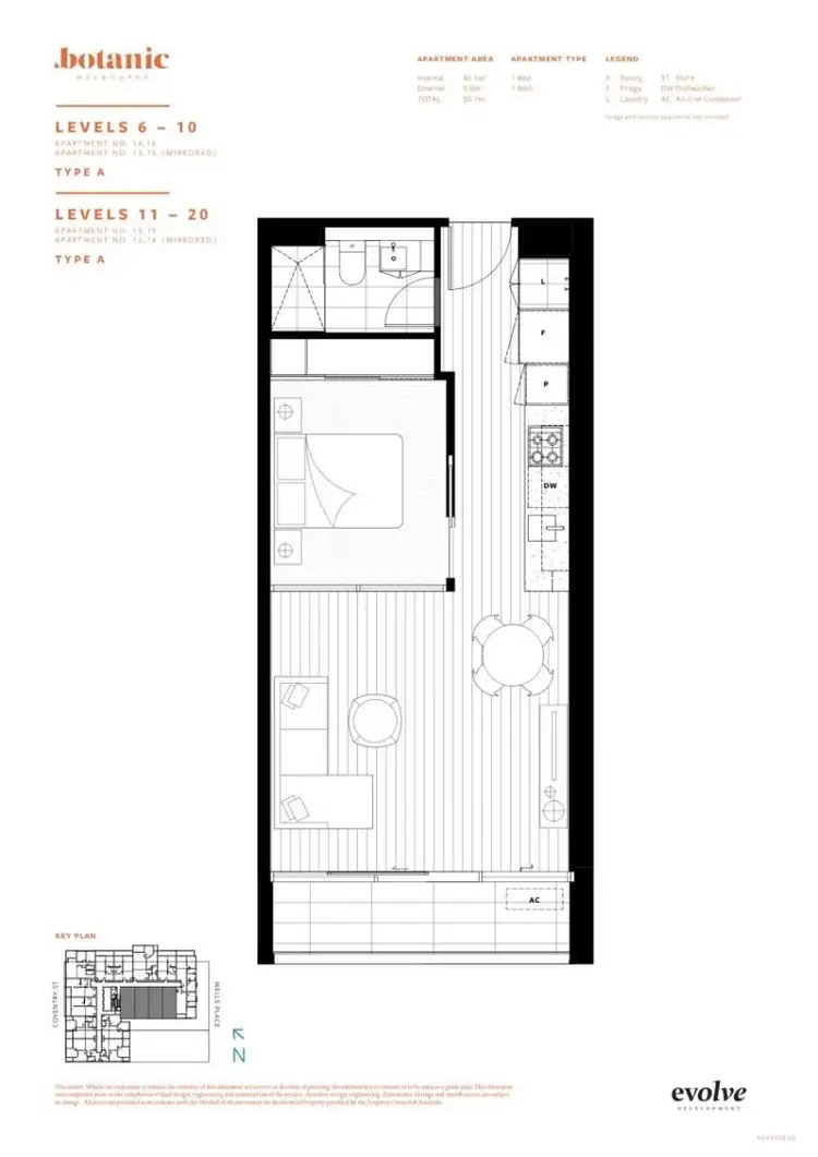 Floorplan of Homely apartment listing, 1515/25 Coventry Street, Southbank VIC 3006